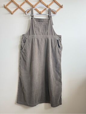 VTG Eddie Bauer Corduroy Overall Dress